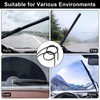 IETWATE Pack of 10 Windscreen Wipers Rubber, 700 mm Windscreen