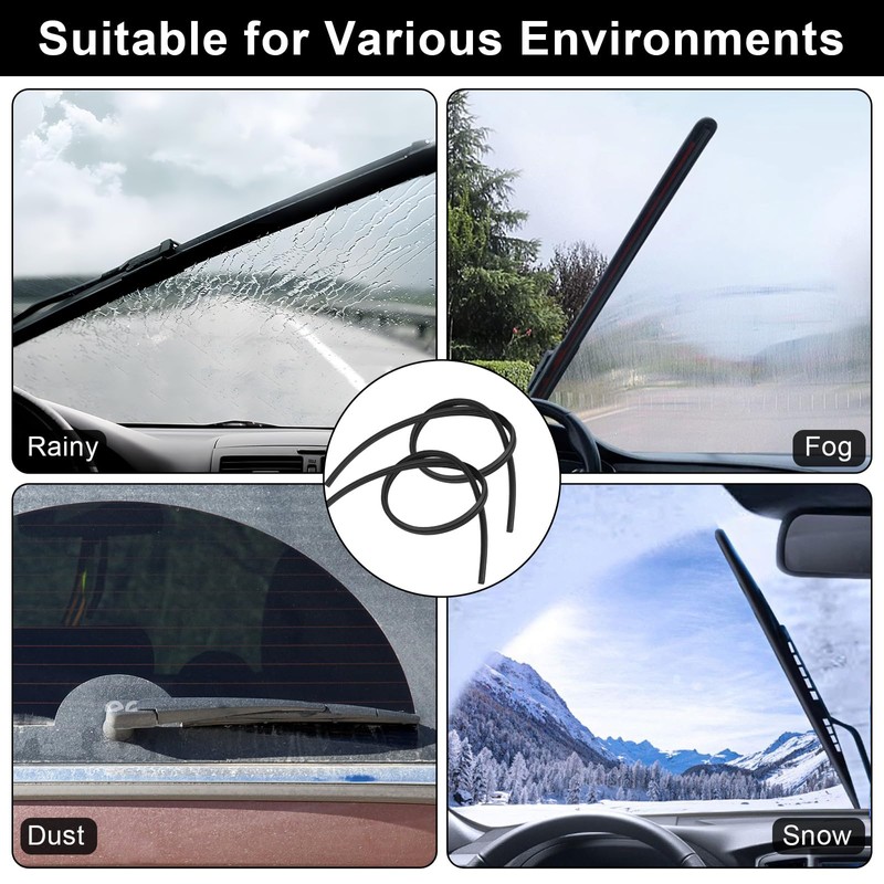 IETWATE Pack of 10 Windscreen Wipers Rubber, 700 mm Windscreen