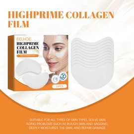 Kollagen Film, Collagen Soluble Film, Collagen Löslicher Film, Anti-Aging Collagen Skincare Routine, Kollagen Film Mask Löslich für Wange, Auge oder Smileline, Anti-Falten und Anti Aging