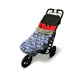 BundleBean - 100% Waterproof Fleece-Lined Child Wheelchair Cover (Grey Polar Bear) - Kids Warming Wheelchair Cosy, Fleece-Lined Pocket for Hands, Universal Fit for Wheelchairs & Special Needs Buggies