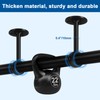 Ceiling Curtain Rod Brackets, Heavy Duty Curtain Rod Holder Black