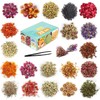 20 Bags Dried Flowers,100% Natural Dried Flowers Herbs Kit for