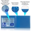 Disabled Badge, PU Leather Disabled Badge Holder for Car, Blue