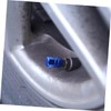 Alipis 4 Pcs Blue Aluminum Alloy Tire Valve Stem Caps