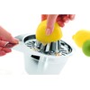 RÖSLE lemon squeezer, high-quality squeezer for citrus fruits, stainless steel