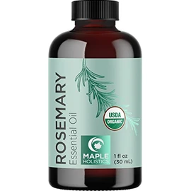 Maple Holistics Certified Organic Rosemary and Pumpkin Oils - Pure USDA Organic Rosemary Essential Oil for Hair Skin and Nails plus Aromatherapy with Certified Organic Pure Pumpkin Seed Oil for Hair Skin and Nails