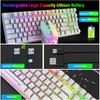 Wireless Gaming Keyboard and Mouse Combo with 87 Key Rainbow