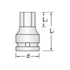 Gedore 1956477 Hexagon Socket 3/4 0.6 inch (14 mm)