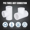 Nlvnmv 12 Pack 3-Way Tee Connector, 20 MM/0.79" PVC Pipe
