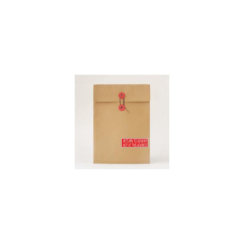 Return to Sender Not at This Address Stickers,3X1 Inch Adhesive