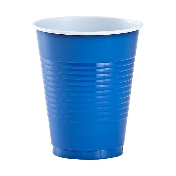 Party Dimensions Plastic Cups-18oz | Blue | Pack of 16 Cups, 18 ounce