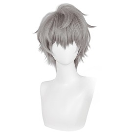 LAOBAO Till Cosplay Wig, Wig, Gray, Short Hair, Heat Resistant, Disguise Wig, Costume Accessory, Halloween, Costume Accessory