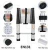 Telescoping Ladder, Portable Lightweight Folding Ladder, Multipurpose Aluminum Telescopic Ladder,