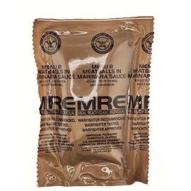 Genuine Military MRE - Menu 8 Meatballs In Marinara Sauce with 2026 Inspection Date - MRE Meals Ready To Eat