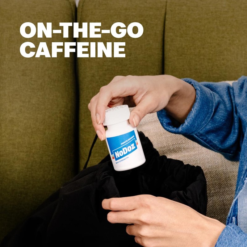 NoDoz 200mg Caffeine Pills Maximum Strength, 60 Caplets Total