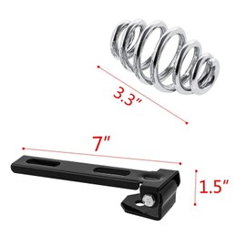 Karun Solo Seat Spring Bracket Kit for Harley Sportster Bobber Chopper Custom Bikes (Silver 03)