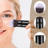 2PCS Retractable Makeup Brush, Travel Kabuki Powder Makeup Brush, Foundation