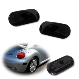GTINTHEBOX 2PCS Smoked Lens Rear Bumper Side Marker Light Housings Kit for 98-05 VW Beetle