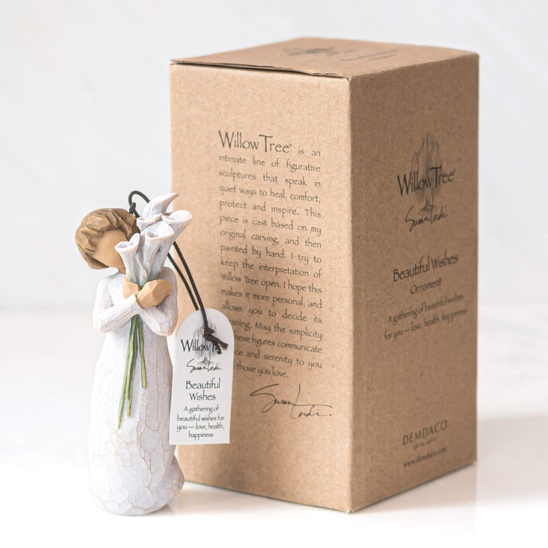 Willow Tree Beautiful Wishes Ornament, Sculpted Hand-Painted Figure