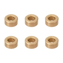 sourcing map Bronze Bushings Pack of 6 Self-Lubricating Bearing Sleeves, 4 mm Bore x 8 mm x 4 mm Length
