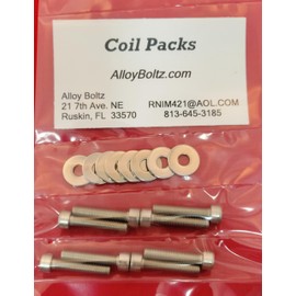 ALLOYBOLTZ- Compatible with Ford 4.6L 5.4L 4.6 5.4 Liter Coil Pack Stainless Steel Allen Bolt Screw KIT Set
