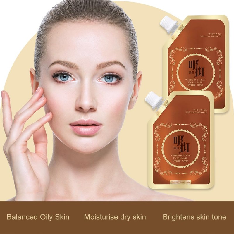 WAWJ® Brightening and Blemishes, Reducing Applicator Mask, Overnight Mask, Peel