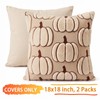 Pumpkin Throw Pillow Cover, Ultra Soft Heavyweight Halloween Thanksgiving Decorative