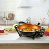 OVENTE Electric Wok with Nonstick Coating, 13 Inch Family-Sized Skillet,