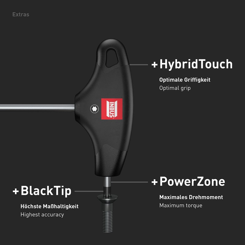 TORX® T-Handle Screwdriver Set 8-Piece TX9-40 with HybridTouch - Made
