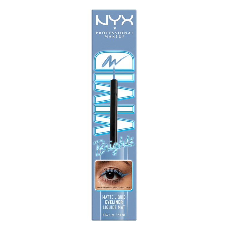 NYX PROFESSIONAL MAKEUP Vivid Brights Liquid Liner, Smear-Resistant Eyeliner with