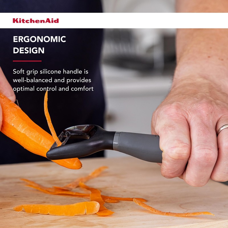 KitchenAid Soft Grip Y Peeler - Charcoal Grey