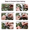 iunio Camo Netting Camouflage Netting, Camo Net Bulk Roll Camouflage