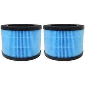 WELURE 2-Pack MK0I MK06 DH-JH01 HEPA Filter Compatible for ToLife TZ-K1 Air Purifier - Blue