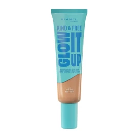 Rimmel London Kind & Free GLOW IT UP Moisturizing Foundation, 203, True Beige, Beruhigt empfindliche Haut, Gesund und strahlender Teint, Spendet den ganzen Tag Feuchtigkeit, 30 ml