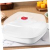 DOITOOL Microwave Steamer 8.27X8.27X4.33In Square Plastic Food Steamer with Ventilated