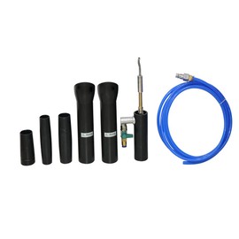 DOZIME - Pistola neumática de aire y polvo para lavado de coches, pistola de limpieza interior para aspiradora, pistola de aspiradora, detalles de automóviles (tubo giratorio de aluminio)