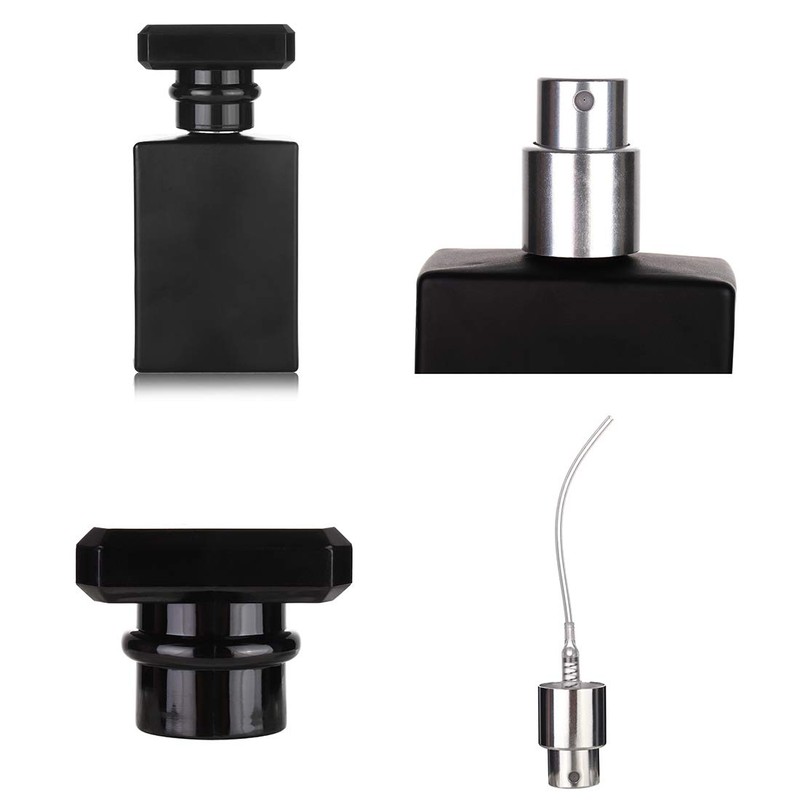 6 Pack 30ml / 1 Oz Black Assorted Refillable Perfume