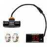 Motorcycle Water Temp Gauge Fahrenheit Display 32~248F Over-Temperature Alert, Universal