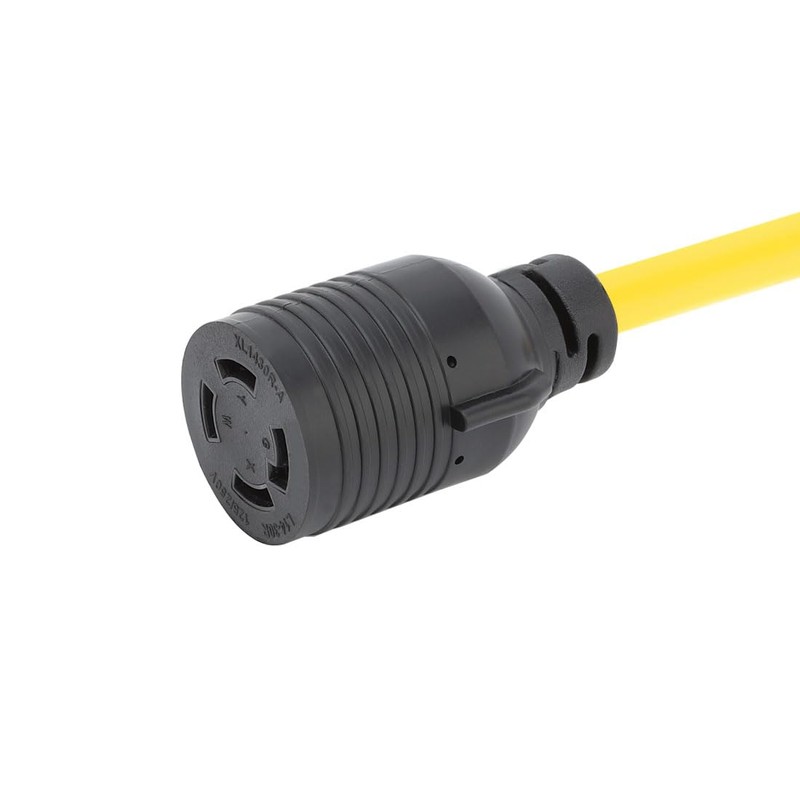 Nema 5-15P to L14-30R Power Adapter Cord, Household 15Amp to