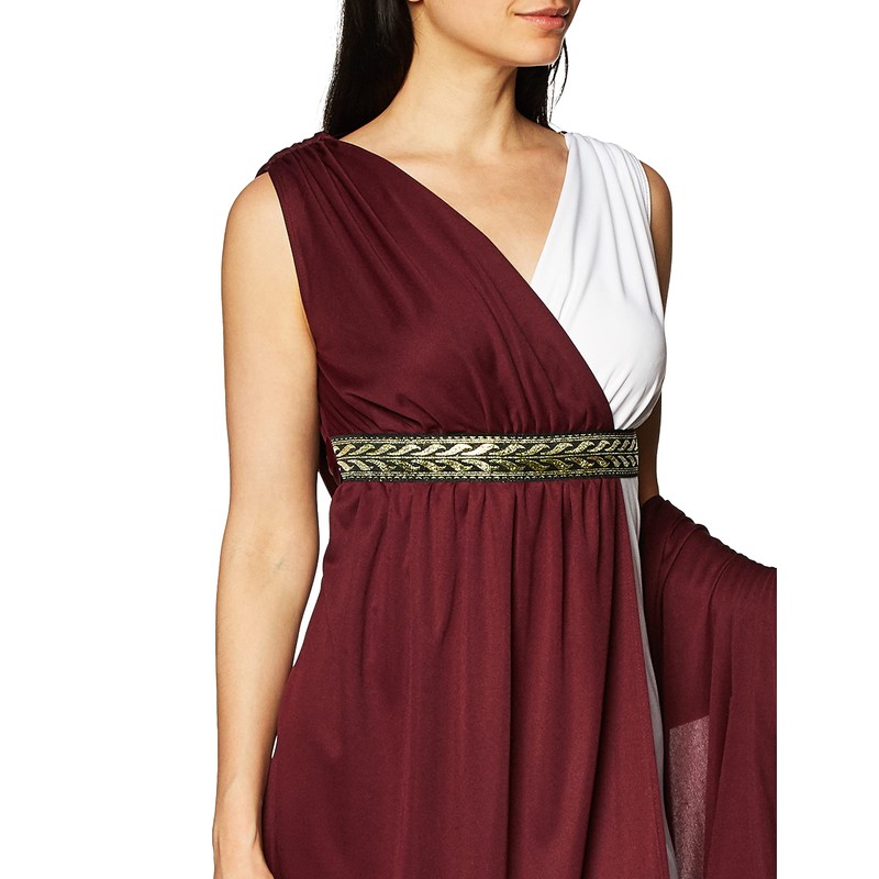 Roman Empress Costume X-Large Maroon,White