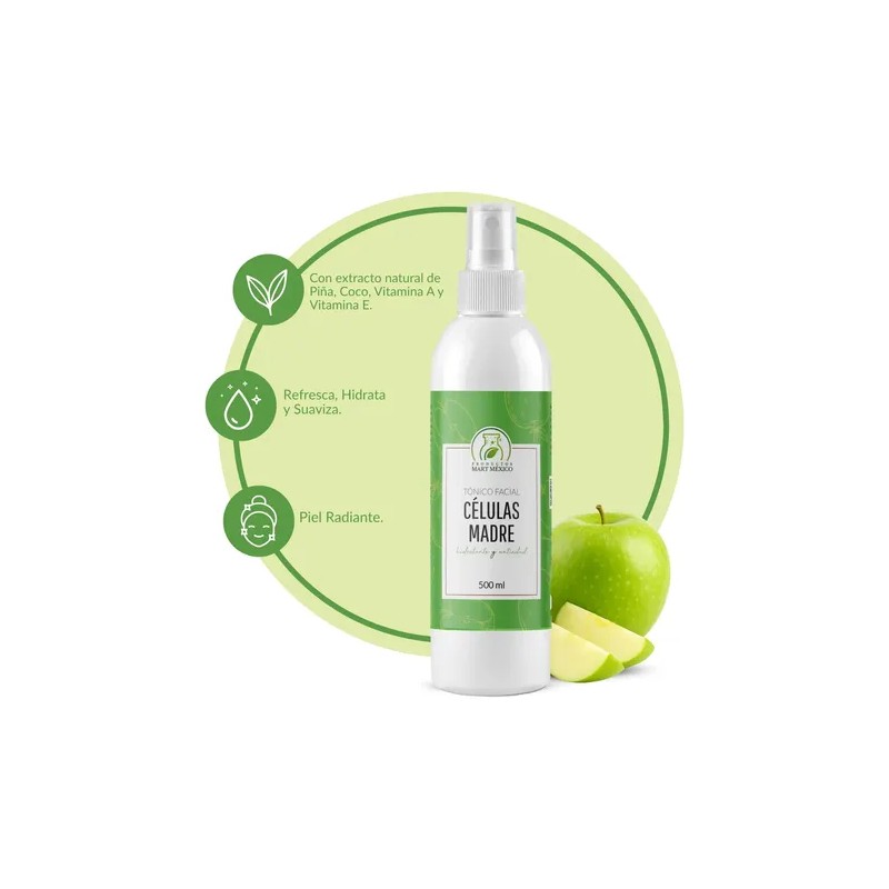 Tónico Facial De Células Madre 500 Ml Normal A Seca
