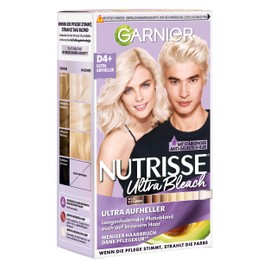 Garnier Nutrisse Lightener for All Hair, Bleaching Cream for Lightening up to 9 Levels and Against Yellow Tones, Ultra Bleach, D4+