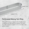 De Buyer 3099.40 Perforated Oblong Pastry Mould with Rounded Edges