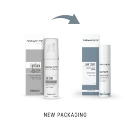 Dermaceutic Light Ceutic - Skin Firming Night Cream - Brightening Anti-Ageing Face Cream with Glycolic Acid, Phytric Acid and Vitamin C - Anti-Wrinkle Cream - 40 ml