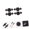 TEHAUX 4Pcs Durable Zinc Alloy Cabinet Door Pull Handles with