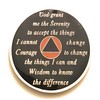 32 Year AA Medallion - Orange & Black Tri-Plate Alcoholics