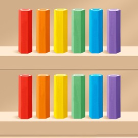 YuBoBo 12-Pack Hexagonal Colorful Erasers for Students- Easy Grip, Low Dust & Bright Colors - Perfect for School, Office, Art Supplies