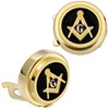 Masonic Button Covers, Square & Compass Cufflinks for Freemason