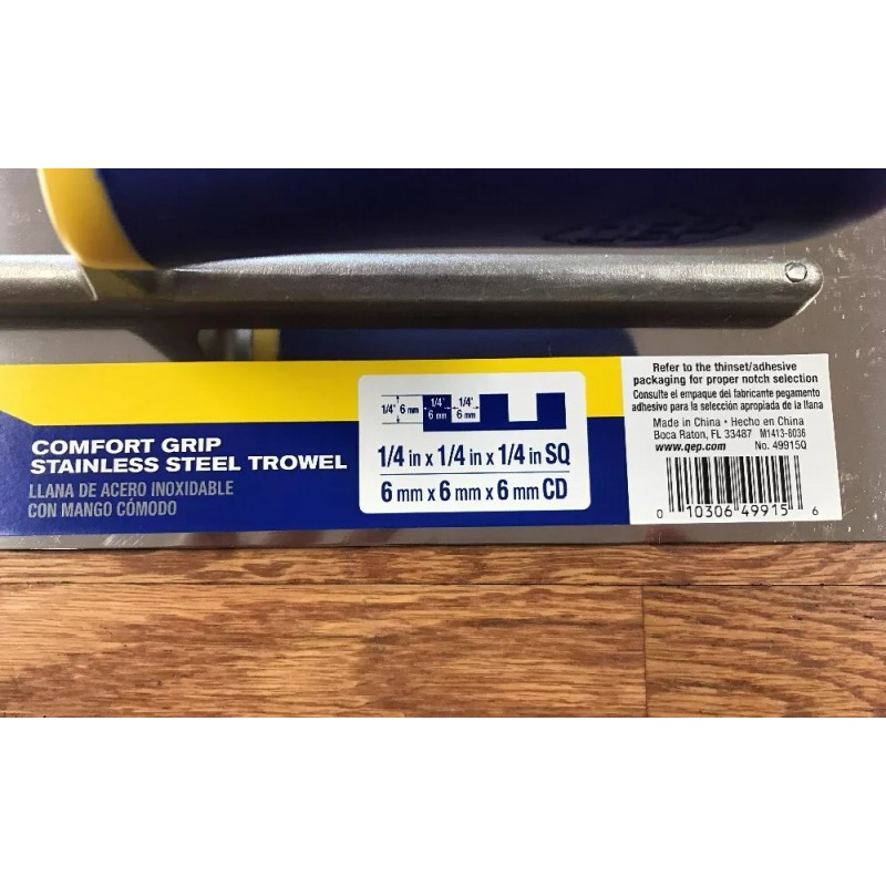 QEP 11" Tile Flooring Trowel for Schluter DITRA-XL 1/4" x