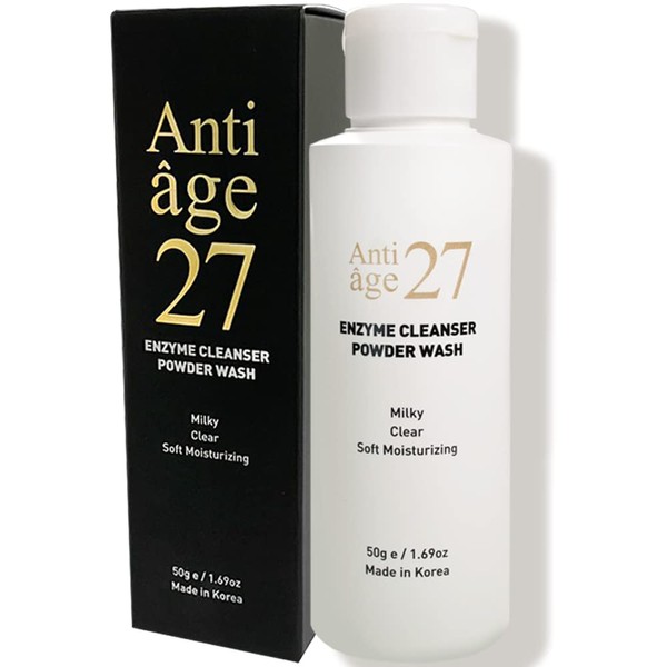 ANTIAGE27 Enzyme Cleanser Powder Wash Exfoliation (1.7 oz) 50g Korean Facial Cleanser for Deep Pore Cleansing